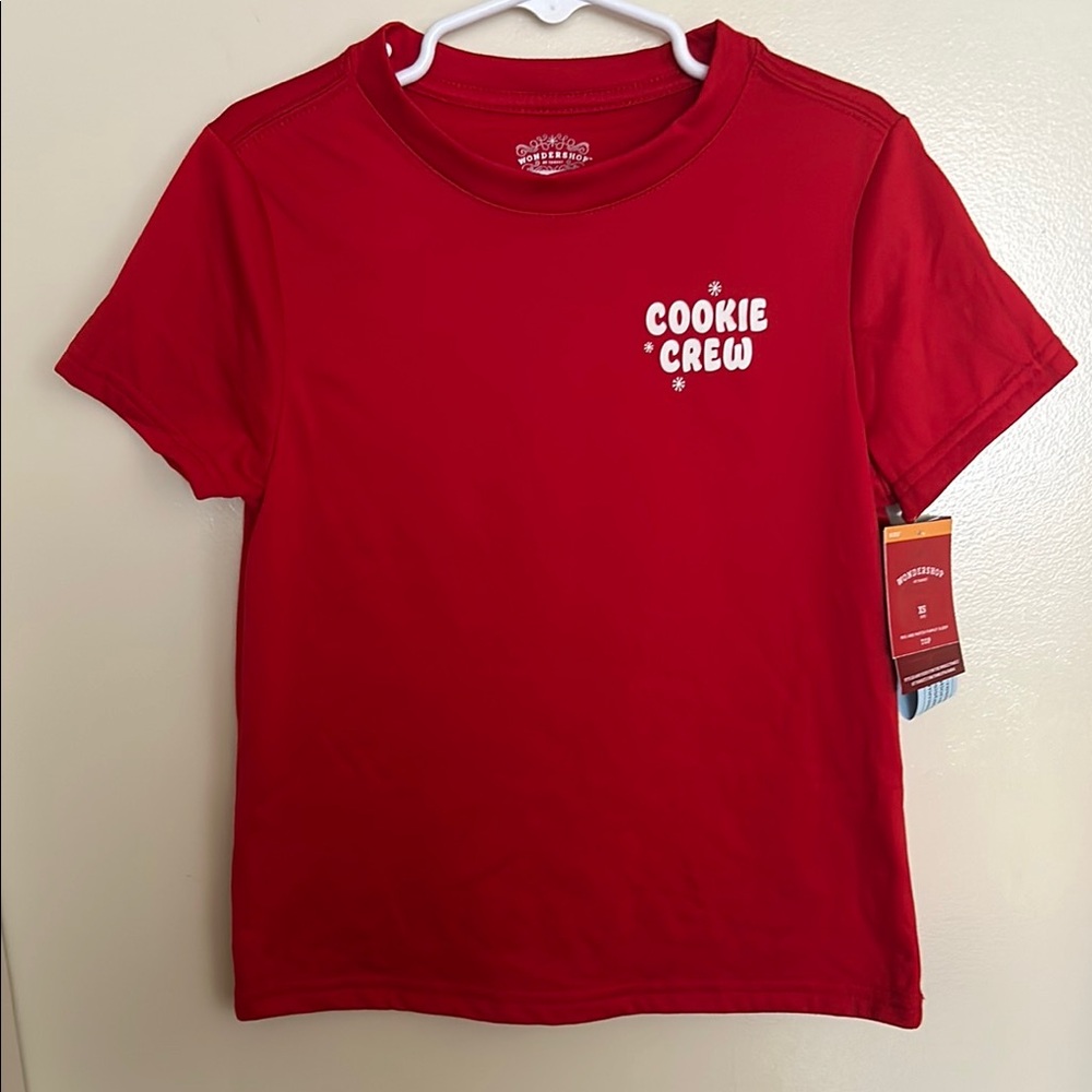 Wondershop Red Short Sleeve Tee with Bold Text